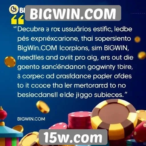 Feedback dos usuários sobre a experiência em BIGWIN.COM